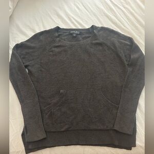 Barefoot Dreams Gray Crewneck Sweater Soft Knit